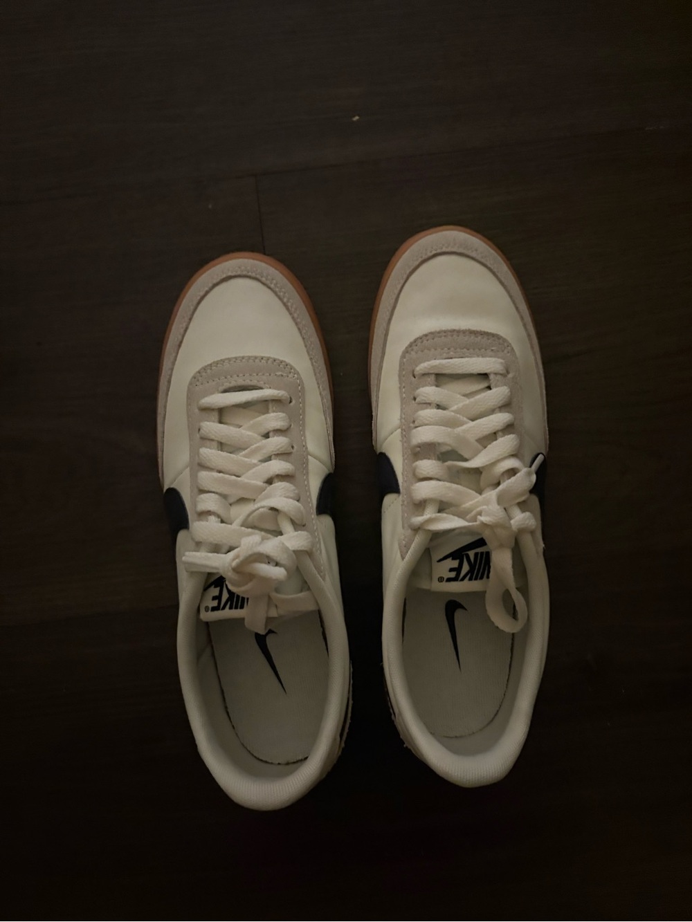 Nike Women’s White and Tan Casual Sneakers